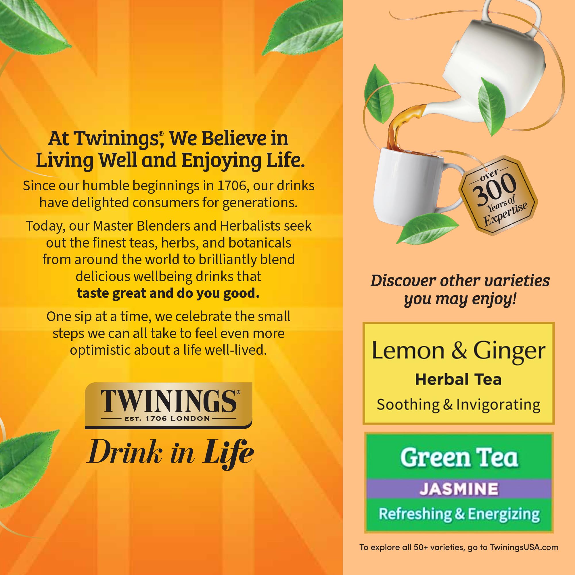 Twinings iced pitcher with slices showing refreshing cold-serve benefit