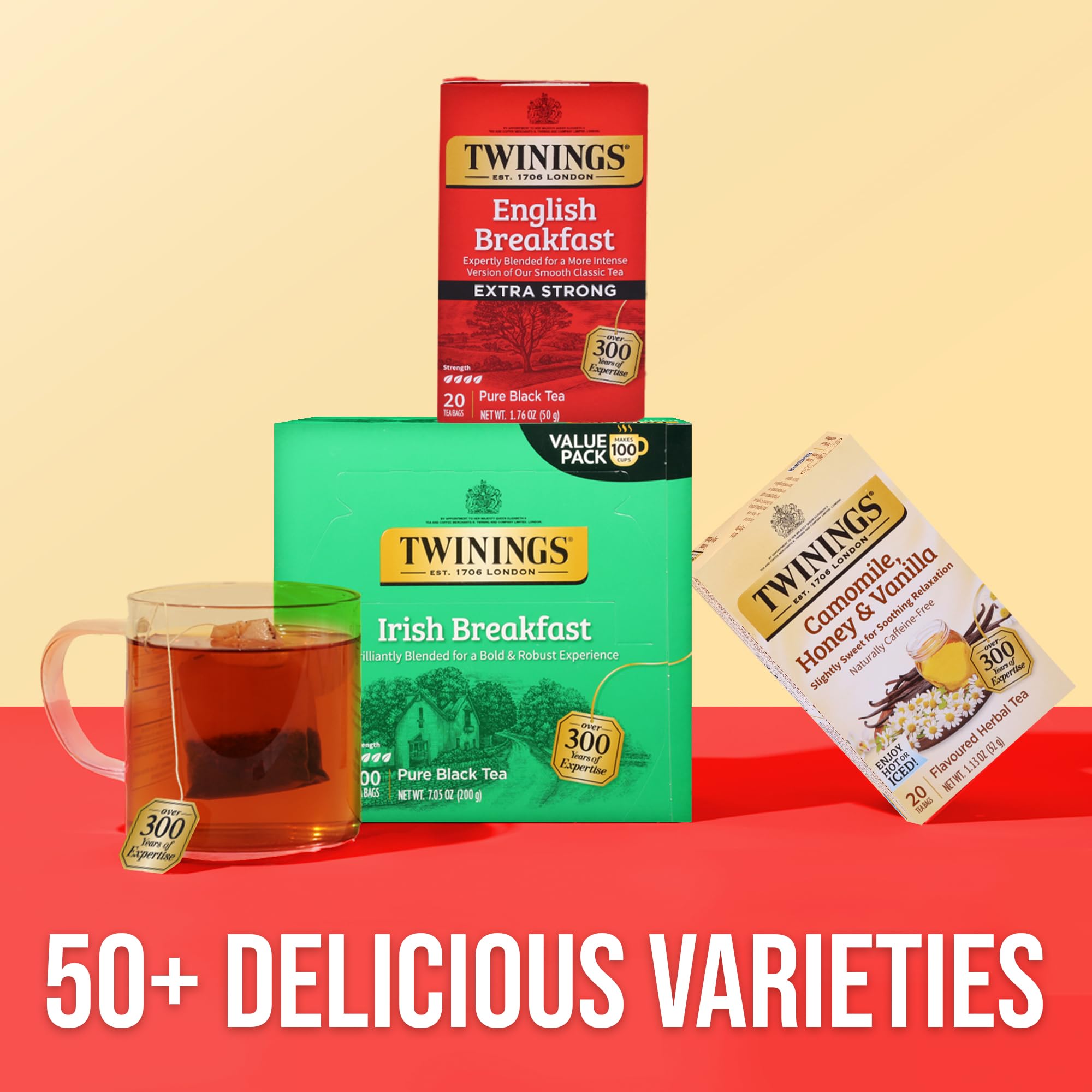 Twinings compact pack in a bag ready for travel and quick brewing