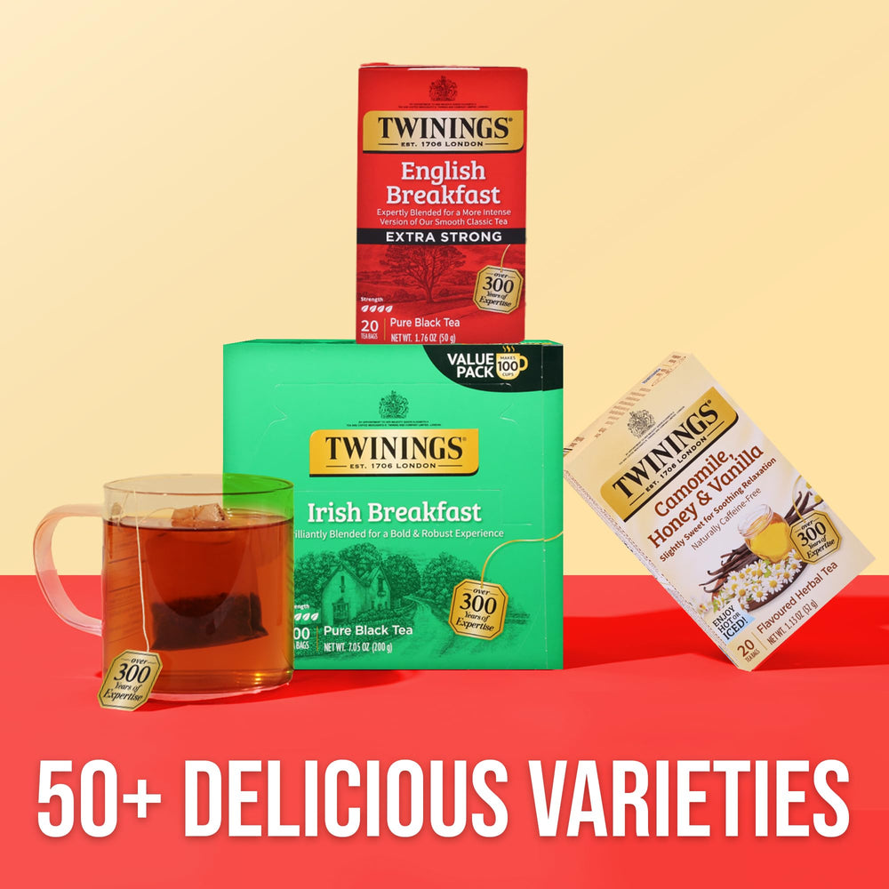 Twinings compact pack in a bag ready for travel and quick brewing