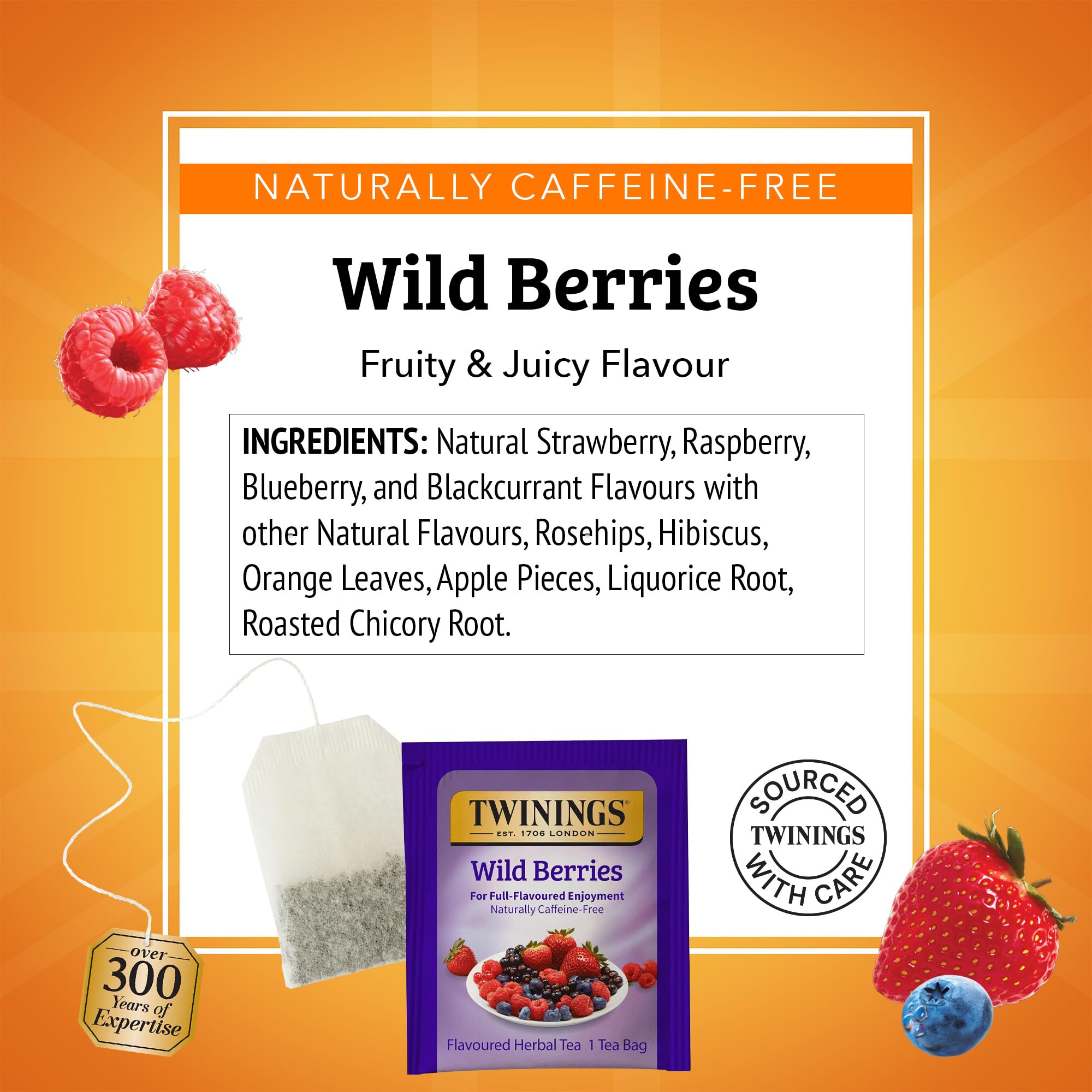 Twinings wild berries brewed cup closeup showing fruity aroma and colour