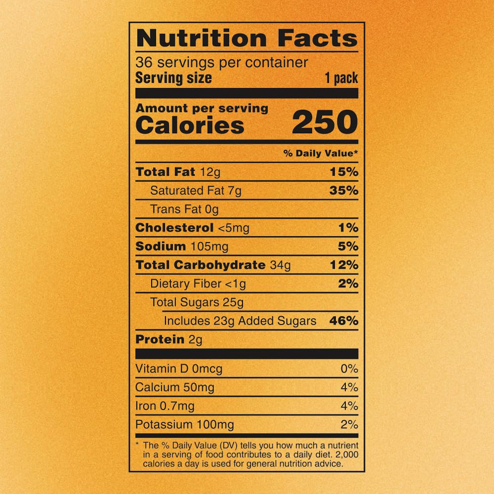 TWIX product label and ingredients panel for transparency