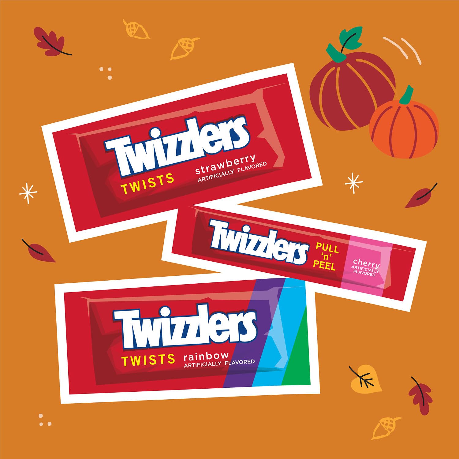 Twizzlers close-up of twist texture highlighting chewy appeal