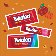 Twizzlers close-up of twist texture highlighting chewy appeal