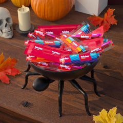 Bowl of individually wrapped Twizzlers pieces for quick distribution