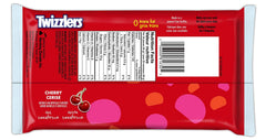Twizzlers Nibs close-up texture highlights chewy cherry pieces for snacking