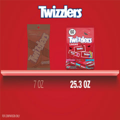 Twizzlers Pull 'N' Peel in hand demonstrating easy-to-share convenience