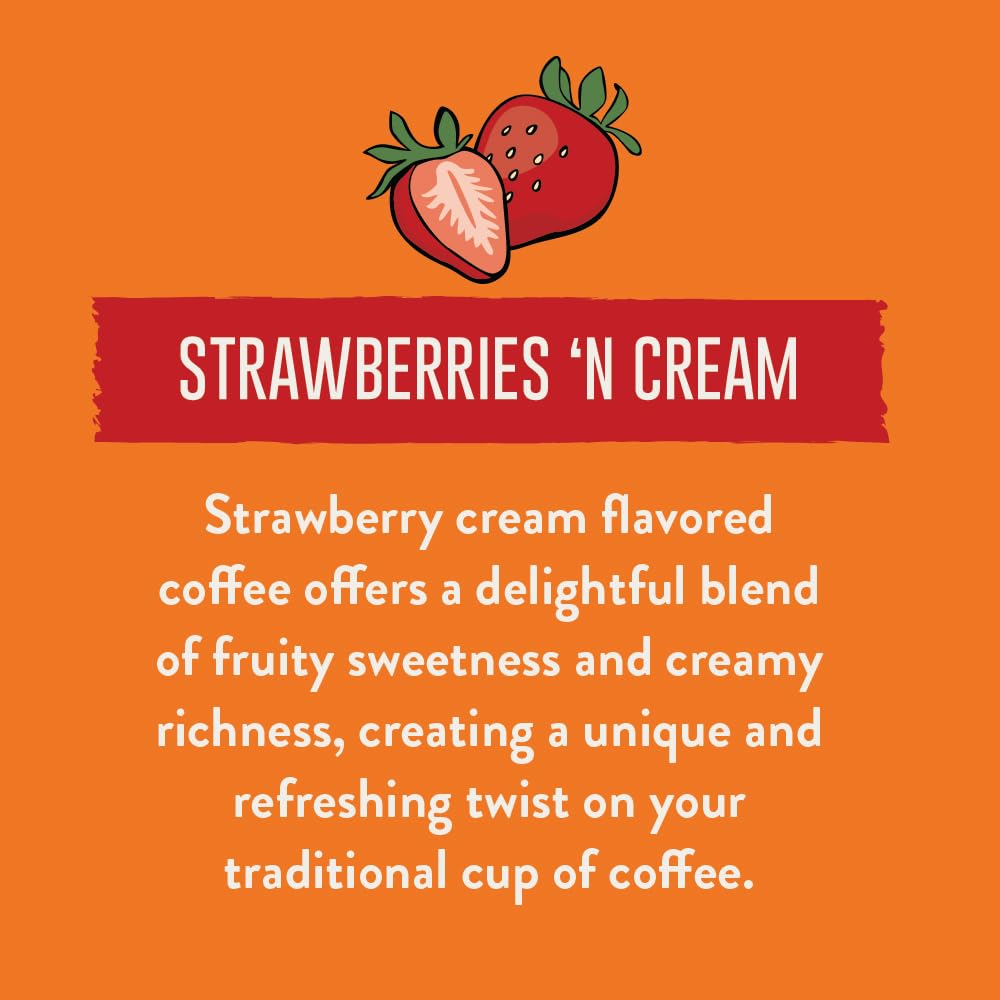 Two Rivers Coffee brewed cup steaming with strawberry aroma benefit