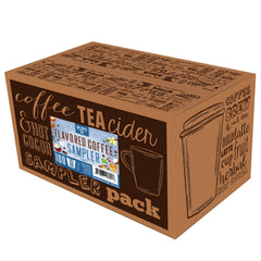 Arrangement of Two Rivers Coffee flavor pods to show assortment options