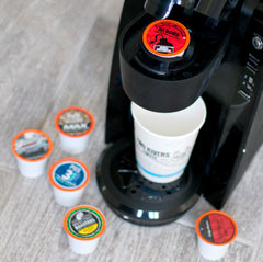 Two Rivers Coffee pod close-up highlighting capsule design and consistent extraction