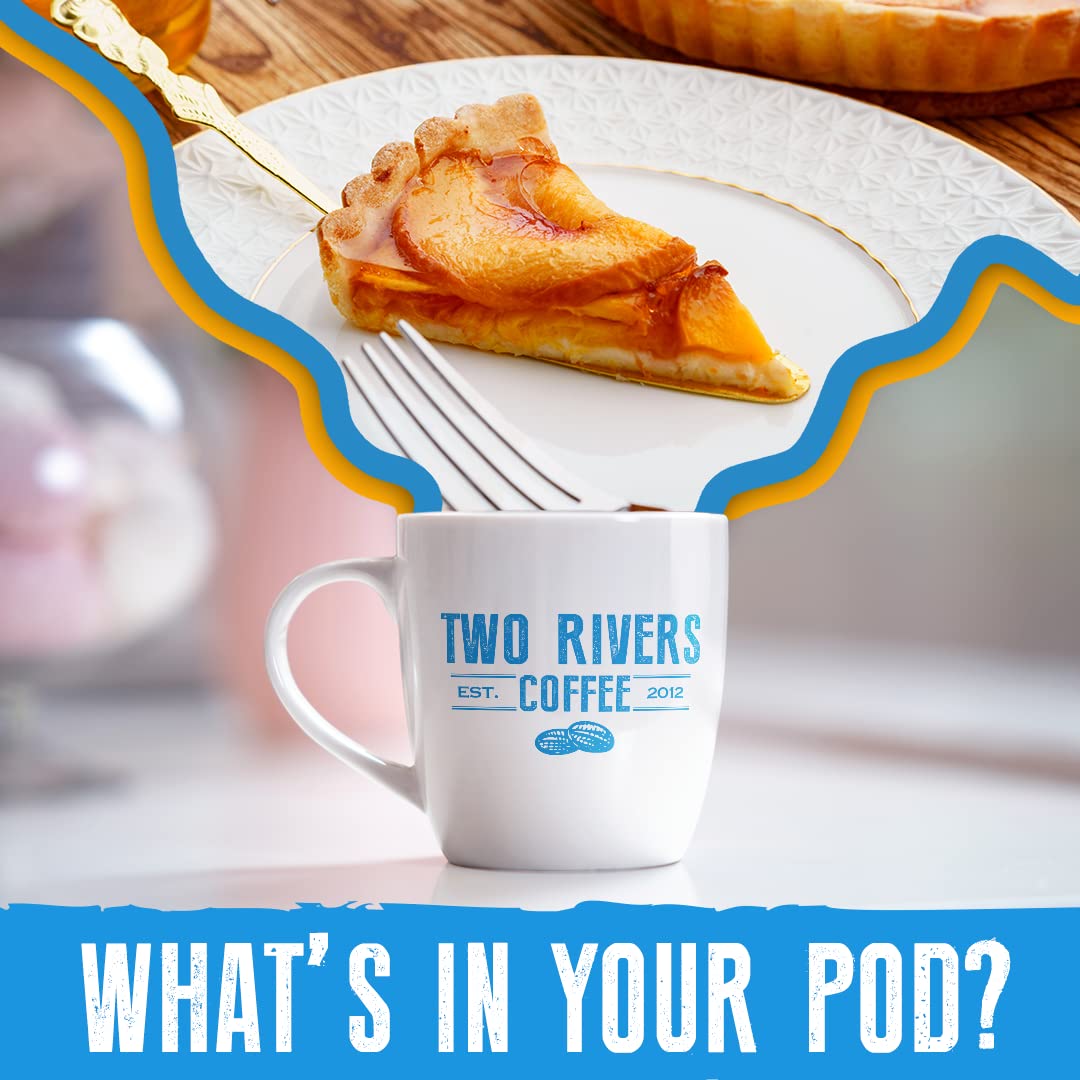 Two Rivers Coffee pods close-up showing capsule texture and quick brewing convenience