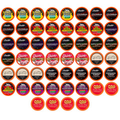 Two Rivers Coffee front box showing assortment and count for easy selection