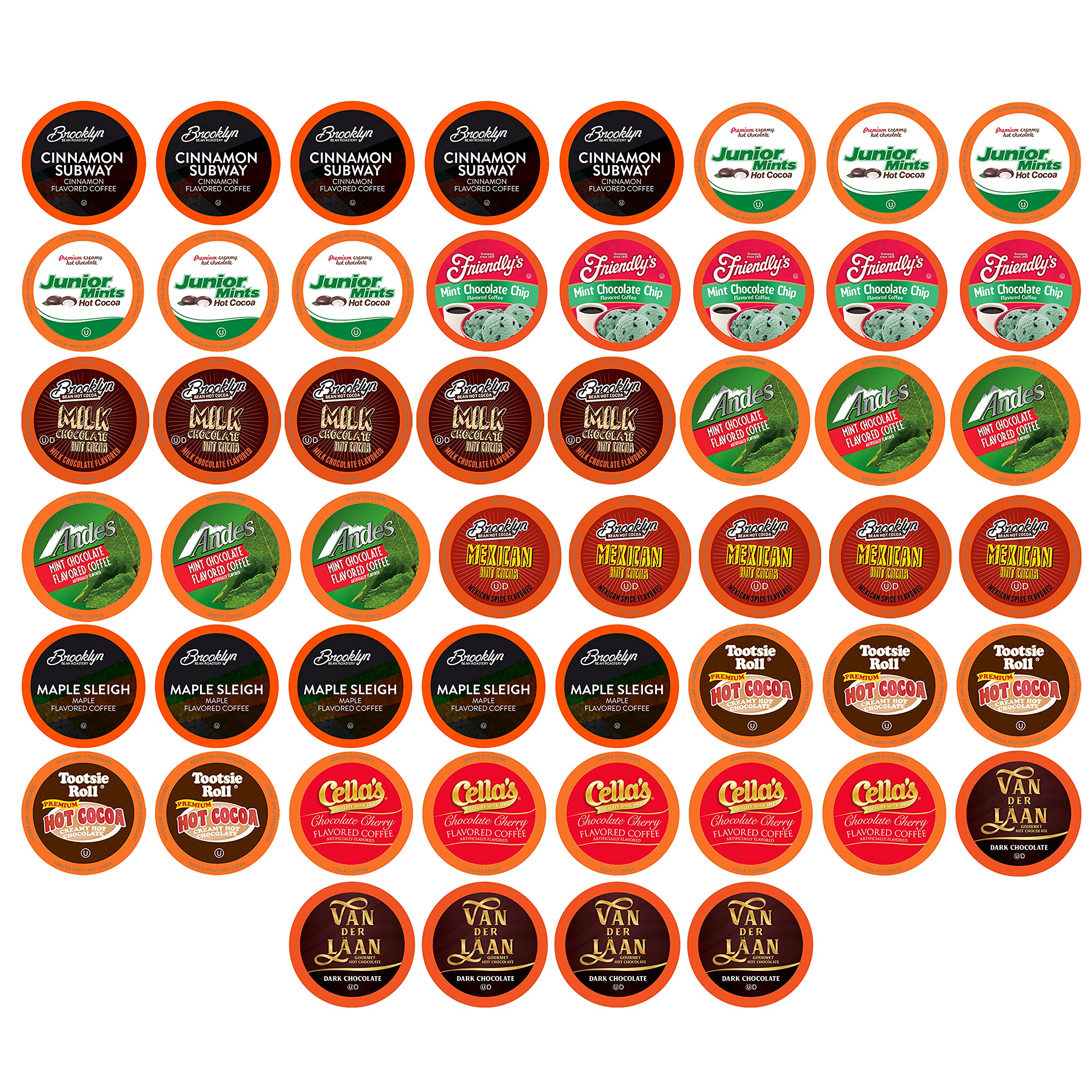 Two Rivers front packaging showing assorted pods and benefits