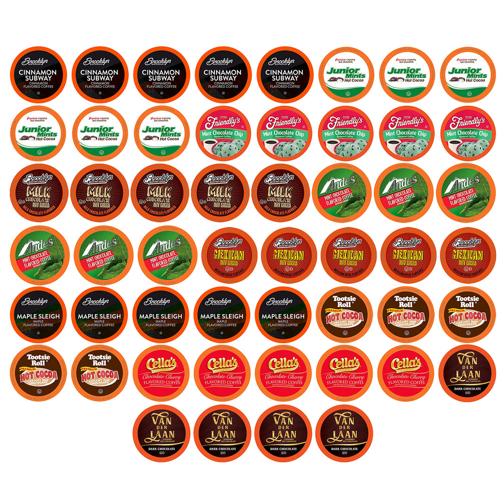 Two Rivers front packaging showing assorted pods and benefits