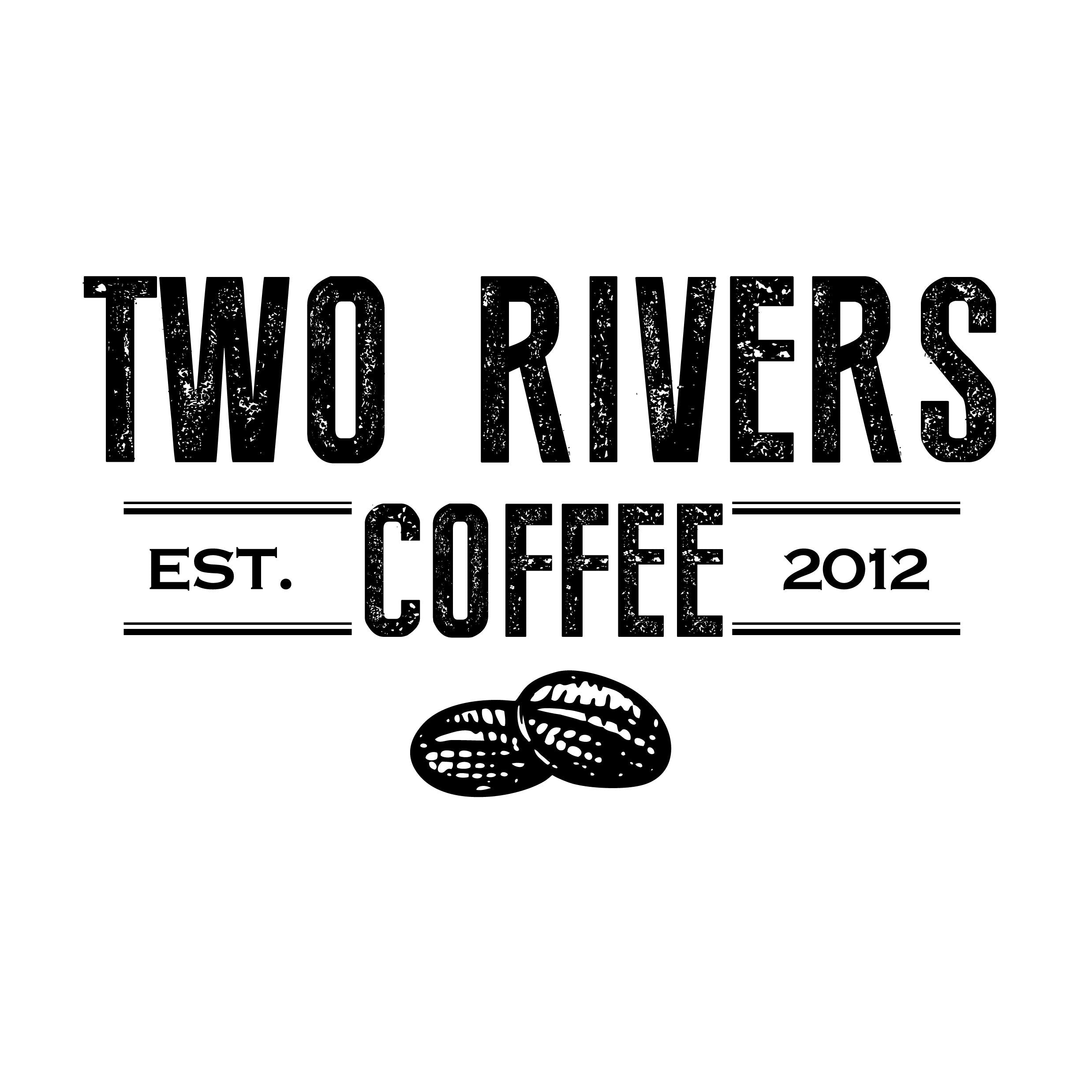 Two Rivers label and roast details close-up communicating small-batch quality