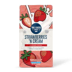 Two Rivers Coffee front packaging showing 10-ounce bag and flavor