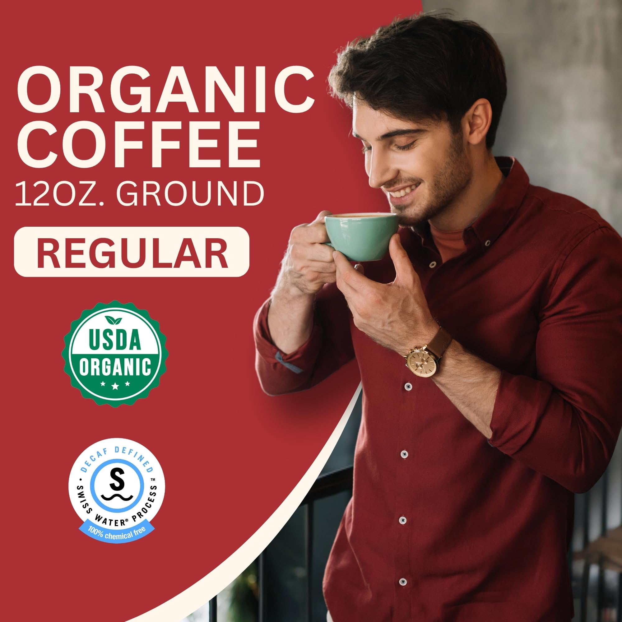 TYLERS COFFEE ground close-up highlighting fine texture and even roast for smooth taste