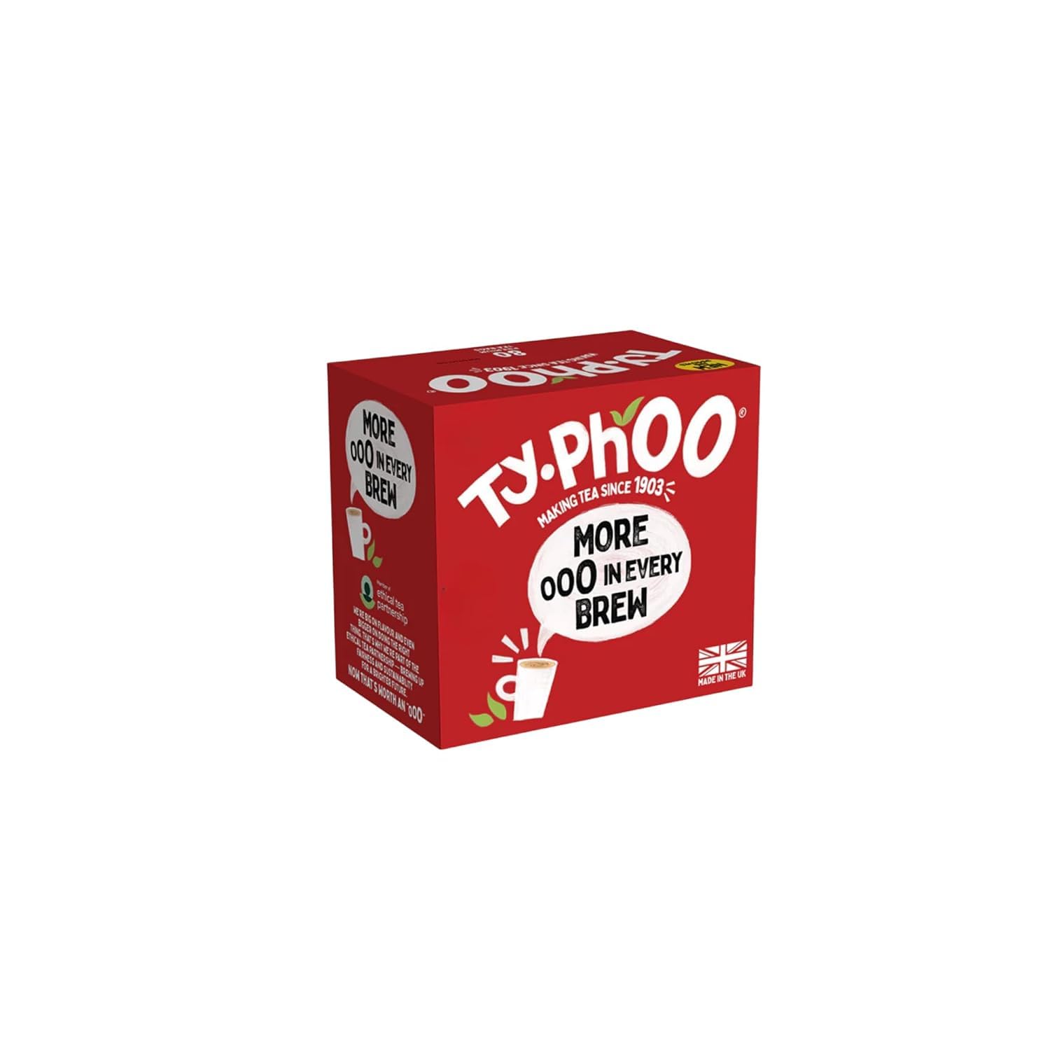 TY.PHOO front packaging showing two-box 240 teabags for easy storage and quick brewing