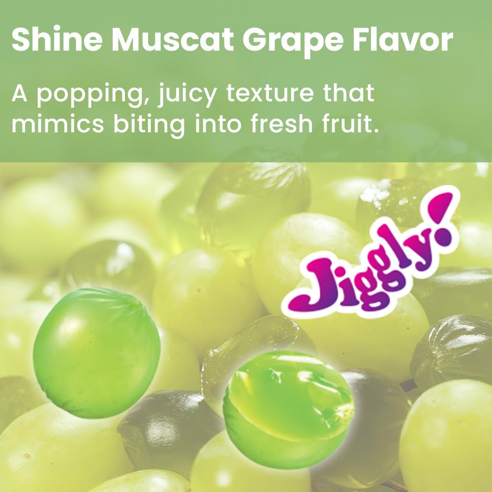 UHA CORORO close-up of gummy texture illustrating juicy center and firm outer shell benefit