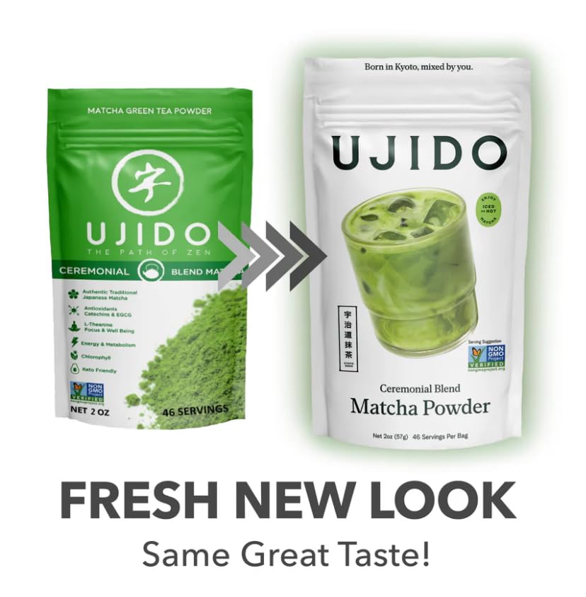 Ujido matcha powder close-up fine texture for smooth whisking and no lumps