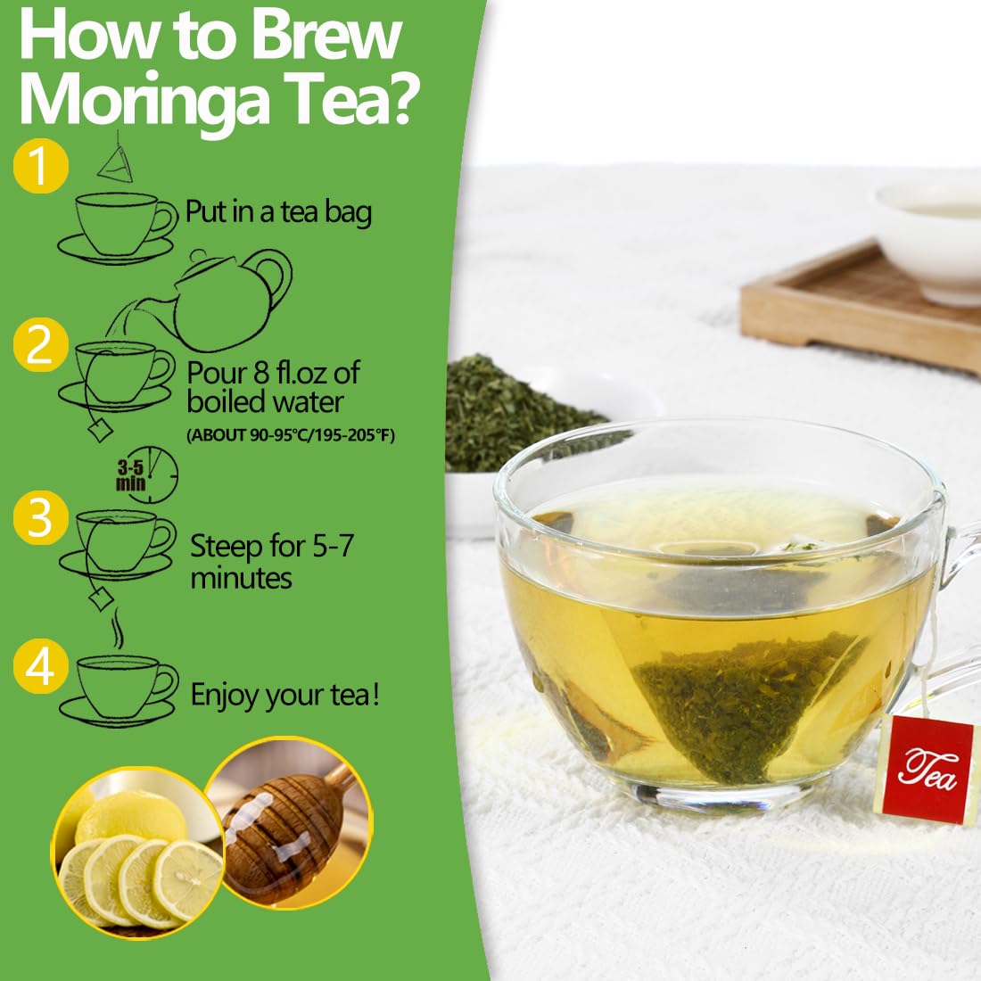 ULTHMOK brewed cup steaming with a mild vegetal aroma benefit