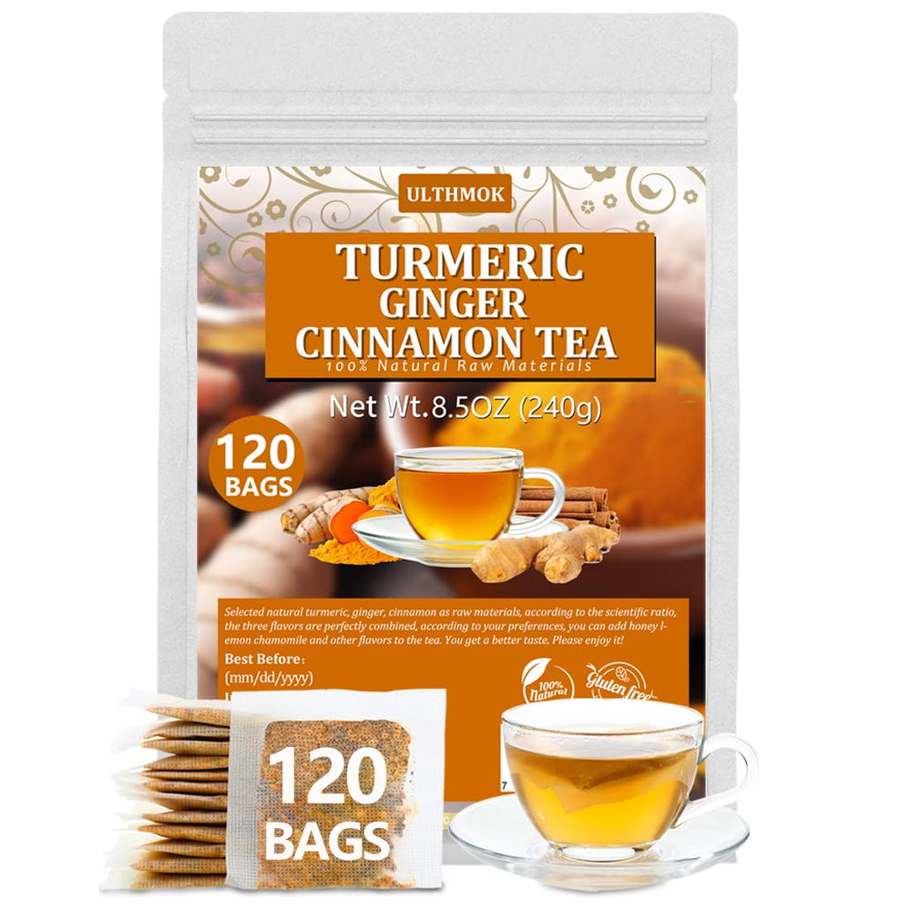 ULTHMOK front packaging showing 120-count tea box and benefit of long supply