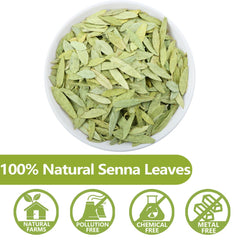 ULTHMOK loose senna leaves texture detail highlighting natural quality
