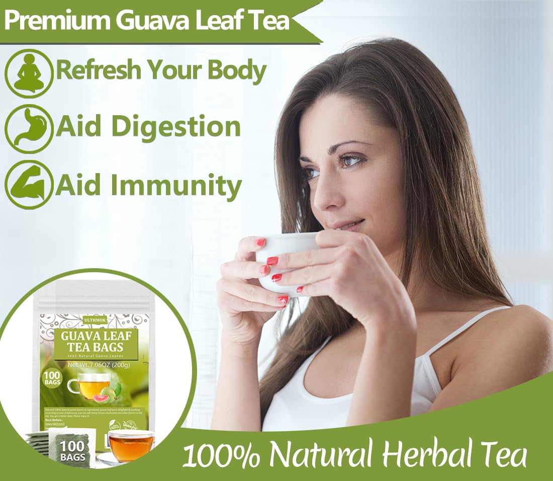 ULTHMOK tea bag beside ruler to show size and individual portion convenience