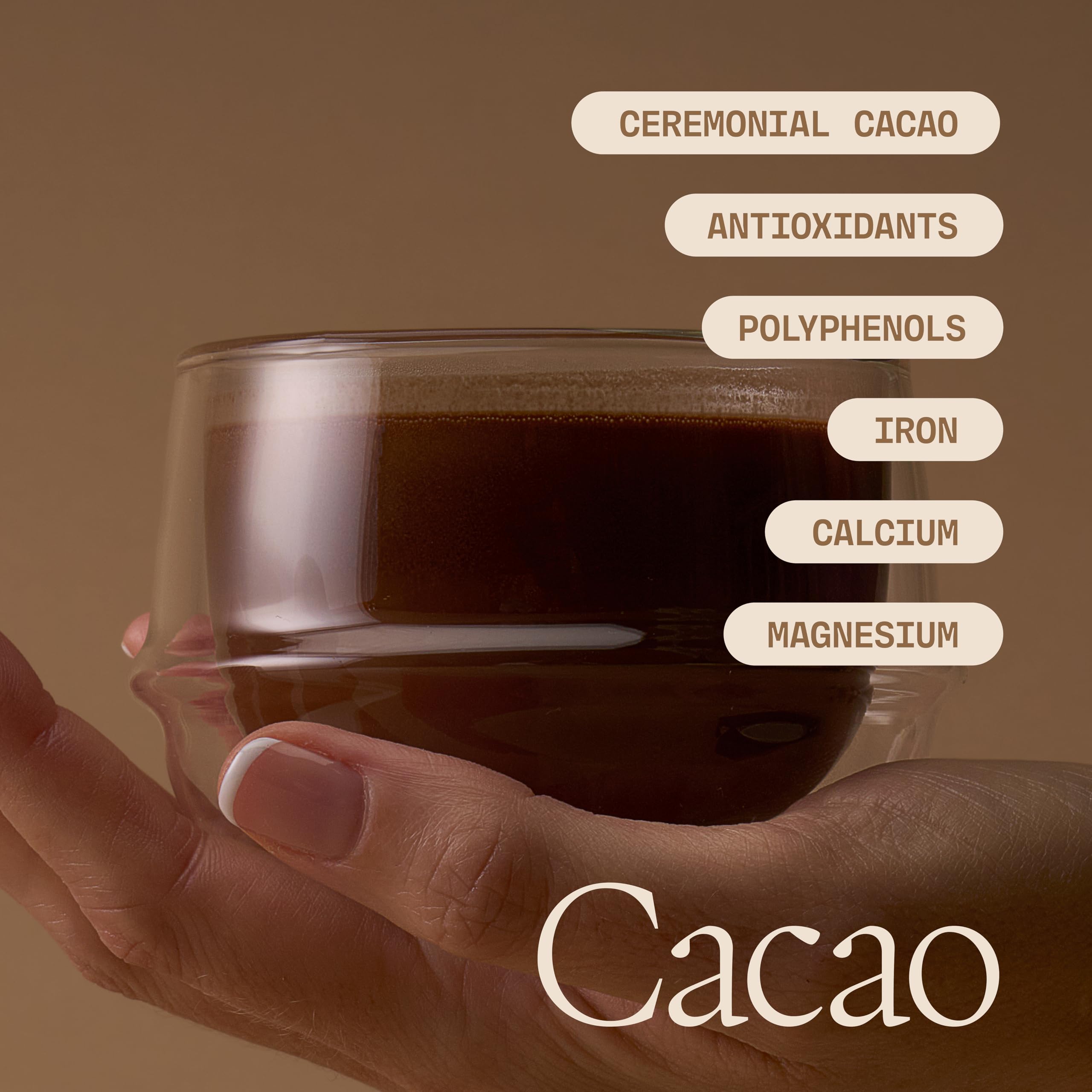 Ultra Life Sport morning ritual scene with cacao cup offering calm focus