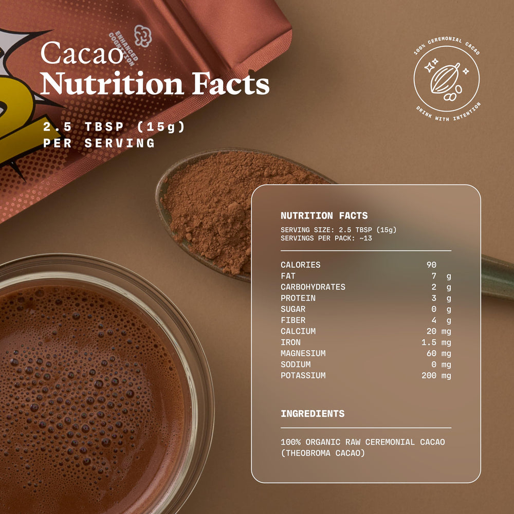 Ultra Life Sport warm cacao drink in cup demonstrating comforting caffeine-free boost