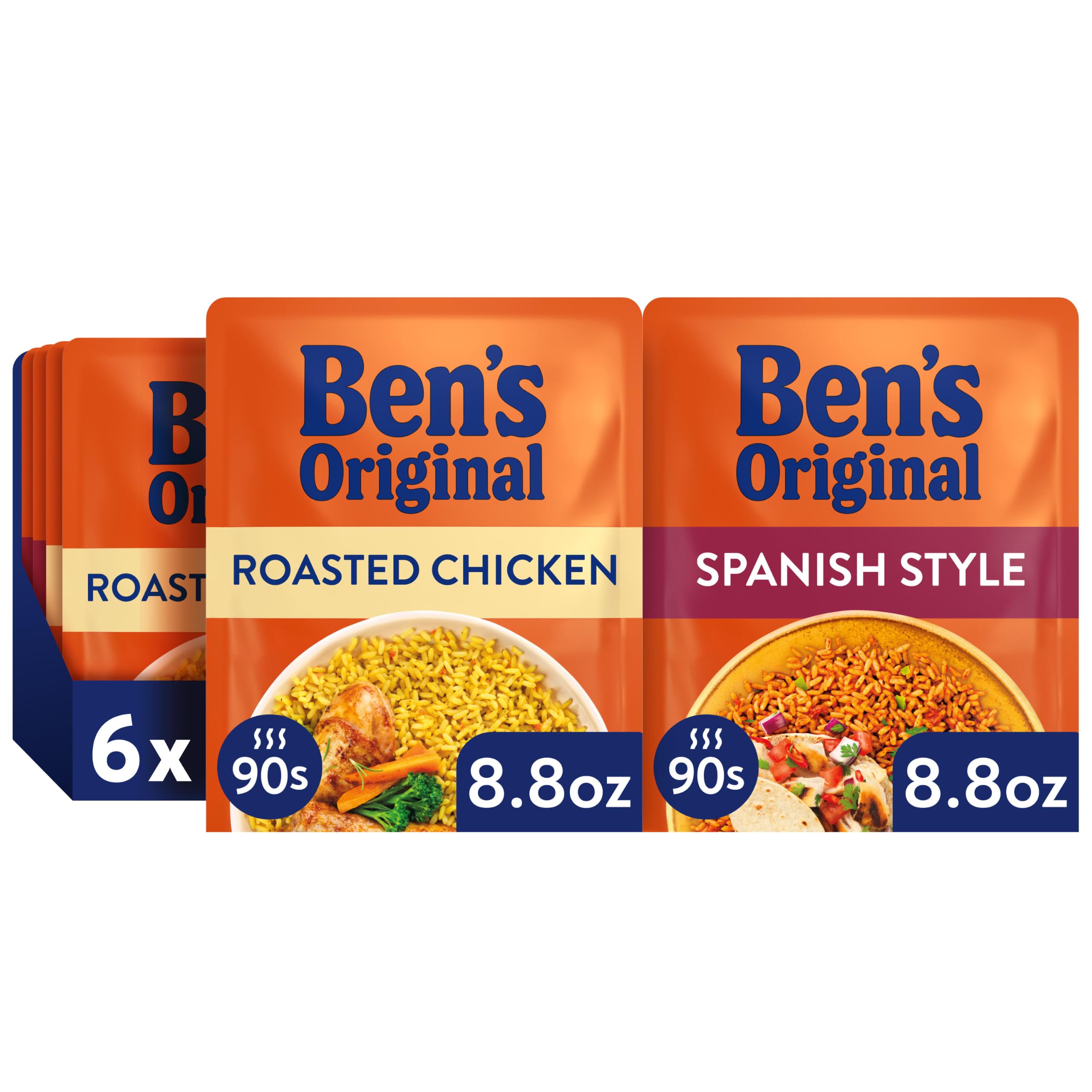 UNCLE BEN'S front packaging showing variety pack and quick 90-second benefit