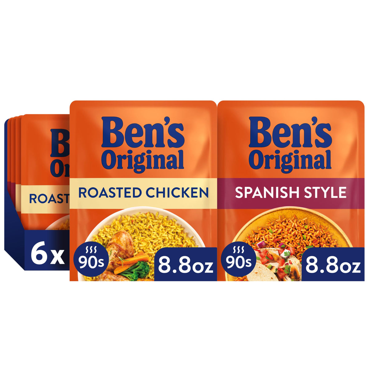 UNCLE BEN'S front packaging showing variety pack and quick 90-second benefit