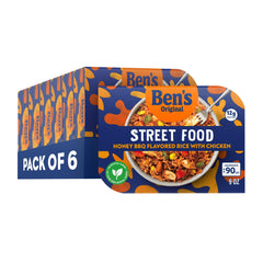 UNCLE BEN'S front packaging view showing honey BBQ rice bowl and brand