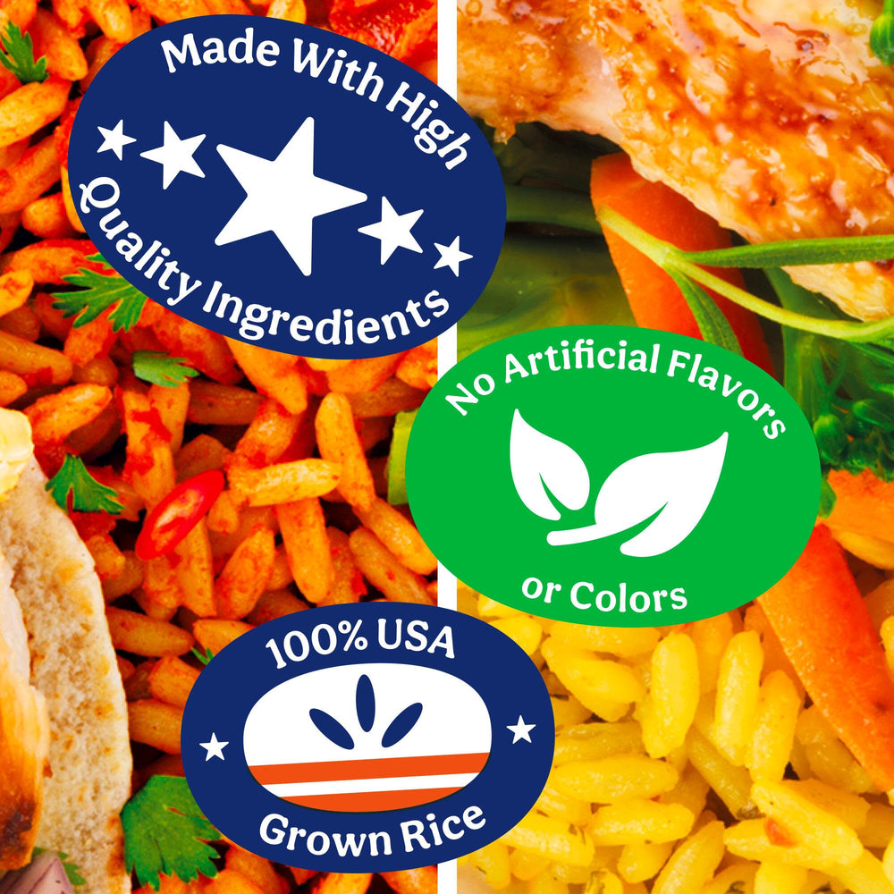 UNCLE BEN'S opened Spanish-style pouch steaming, flavorful meal ready fast