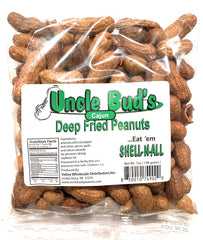 Uncle Bud's close up of crunchy shells highlighting roasted texture and flavor