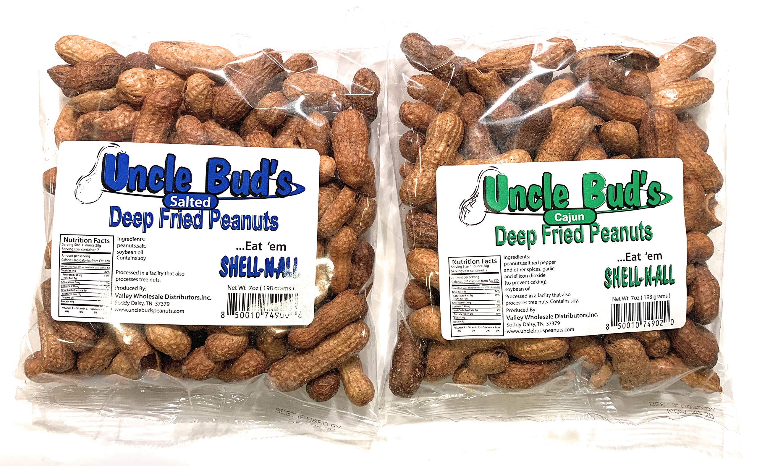 Uncle Bud's front packaging shows two 7 oz pouches, convenient and flavorful