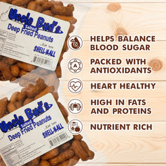 Jerky-n-Spice close-up of peanut shell texture highlighting crunchy deep-fried finish
