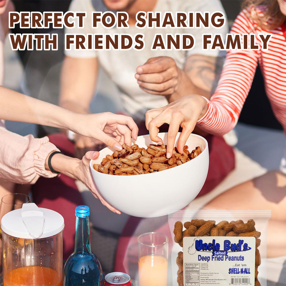 Jerky-n-Spice peanut pack in hand to show scale and portable snack benefit