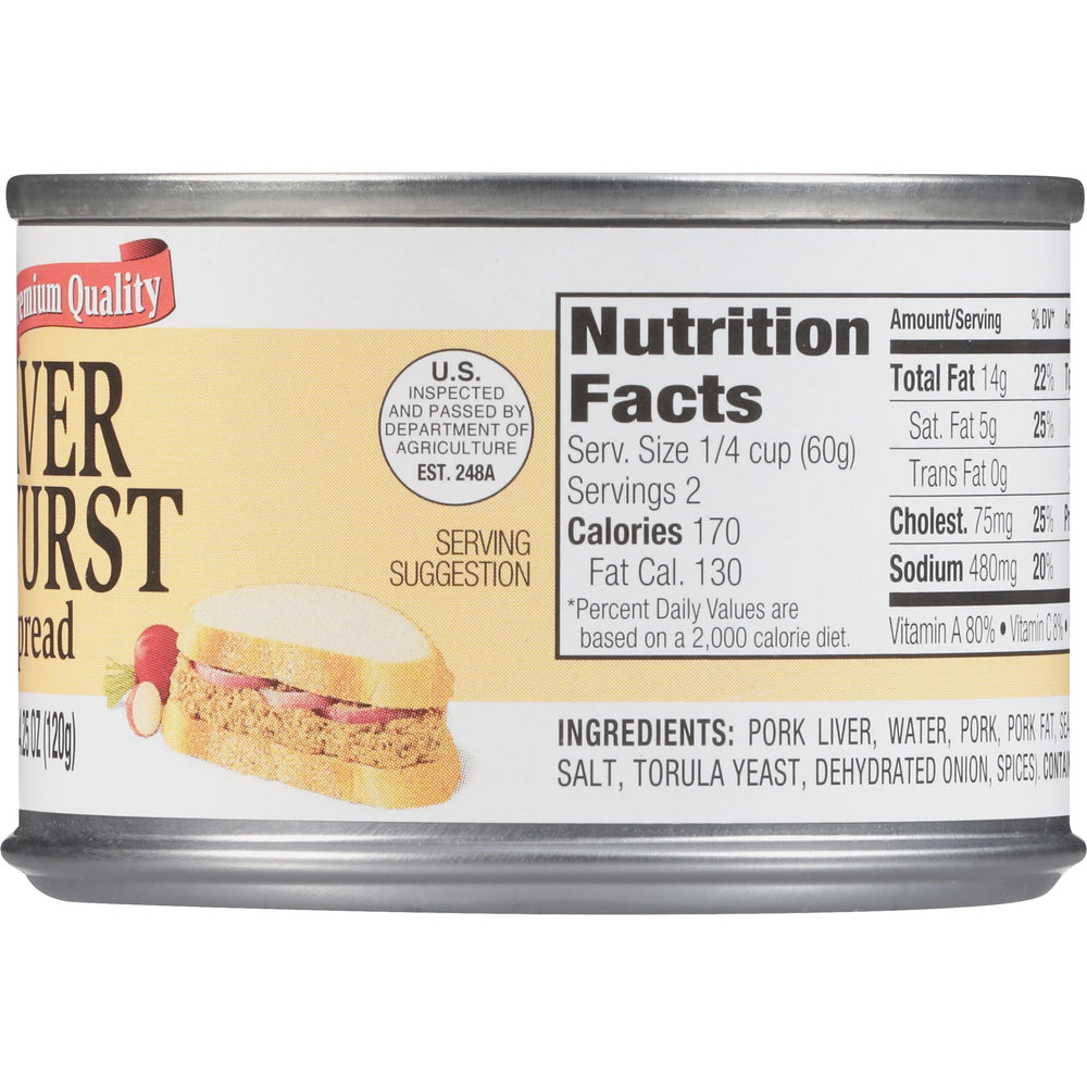 Underwood close-up texture of liverwurst showing smooth spreadability benefit