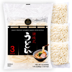 UNHA'S ASIAN SNACK BOX front packaging showing Sanuki udon benefits
