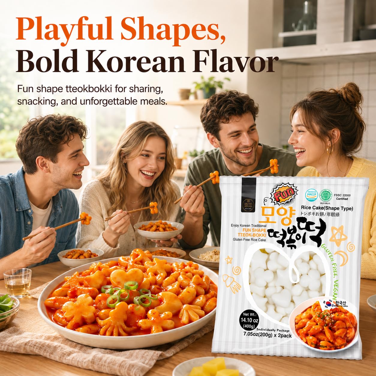 UNHA'S ASIAN SNACK BOX used as ramen topping to add chew and flavor absorption