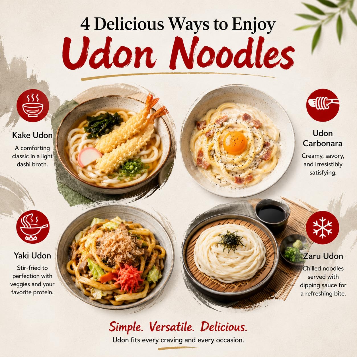 UNHA'S ASIAN SNACK BOX raw noodles with ingredients illustrating recipe ideas