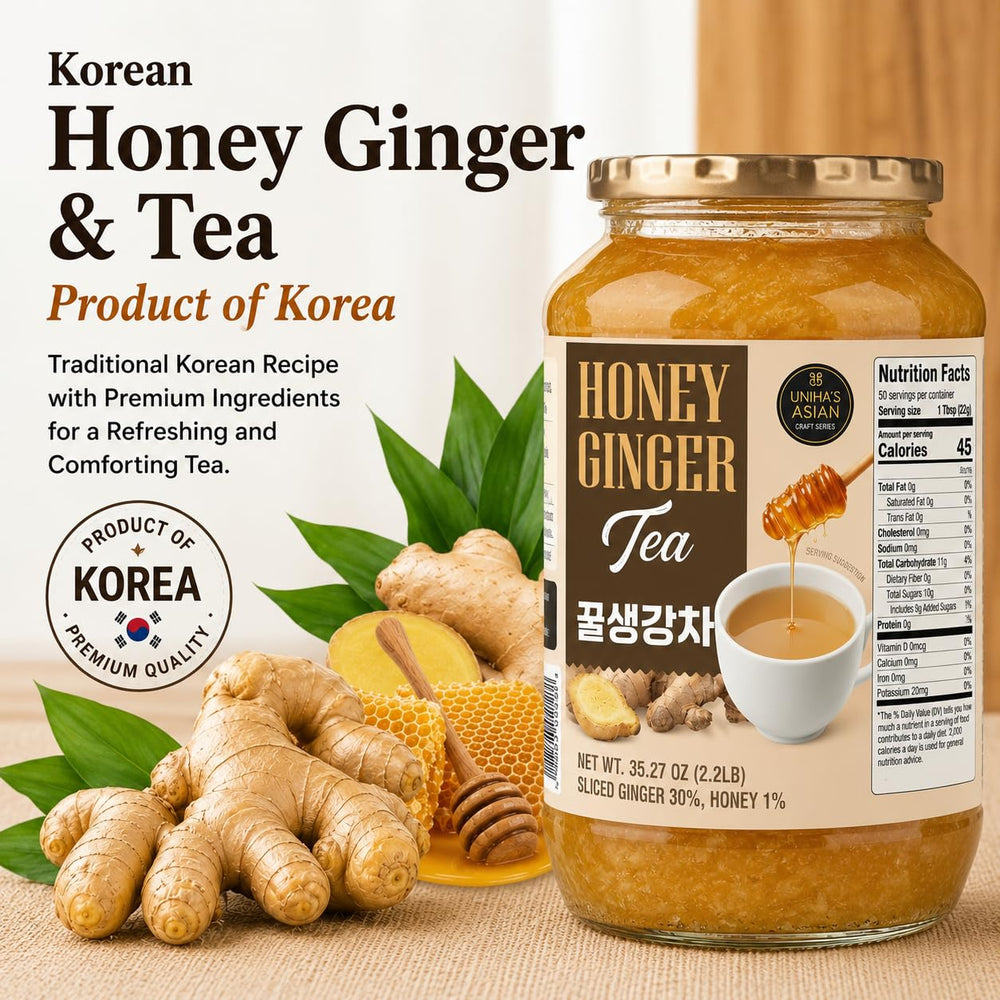 UNHA'S ASIAN SNACK BOX pouring concentrate into hot mug, speeds up warm beverage prep
