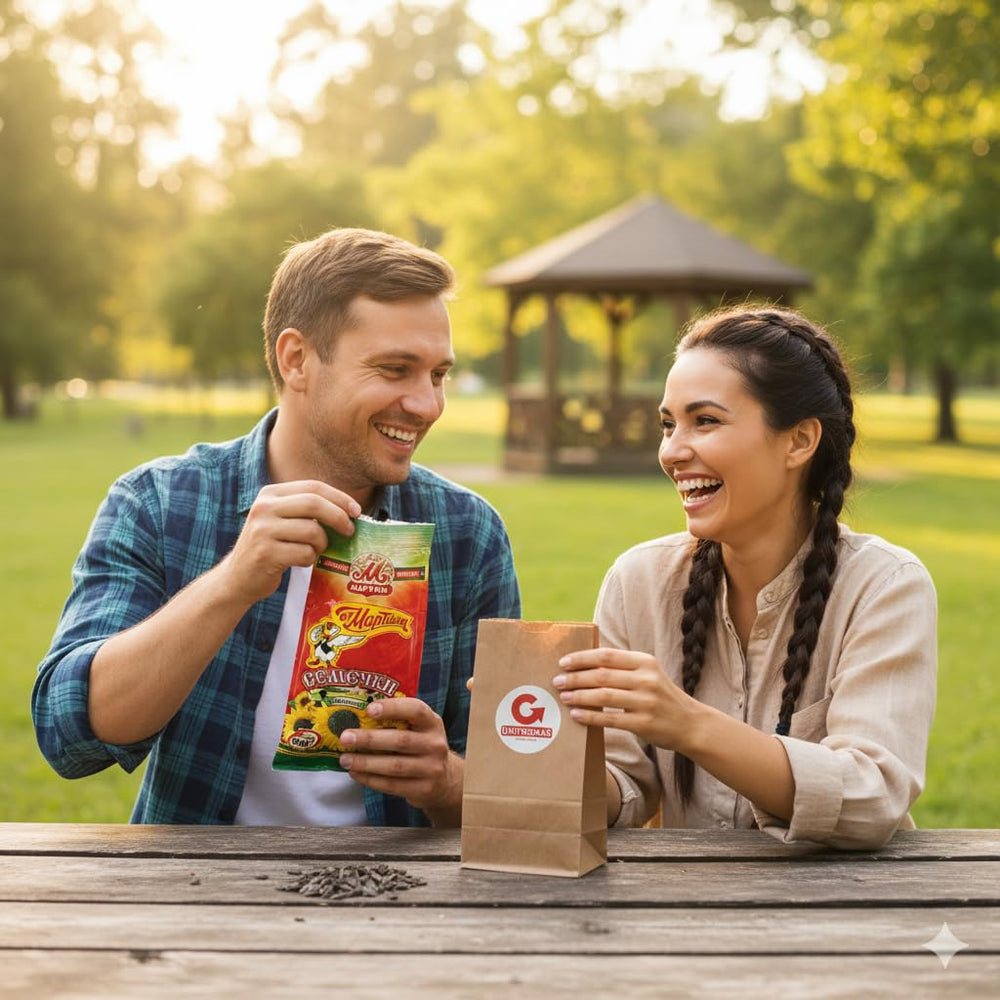Unipromax Martin sunflower seeds close-up showing large uniform kernels and quality