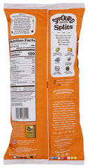 Unique close-up of pretzel splits texture highlighting crunchy sprouted-grain bite