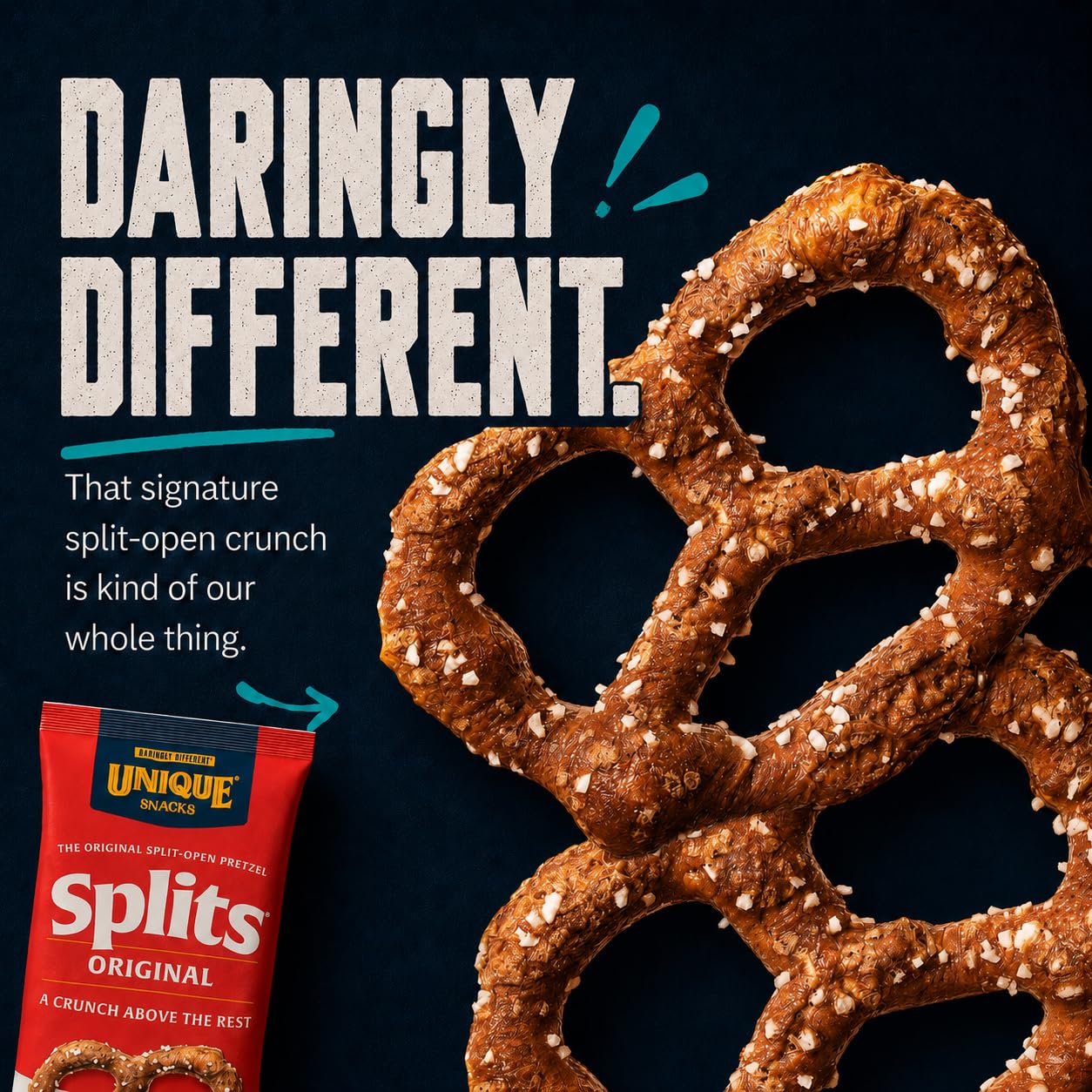 Unique Snacks pretzels in a bowl ready to serve at gatherings