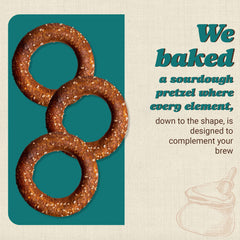 Unique Snacks pretzel rings served with beer pairing for snacking