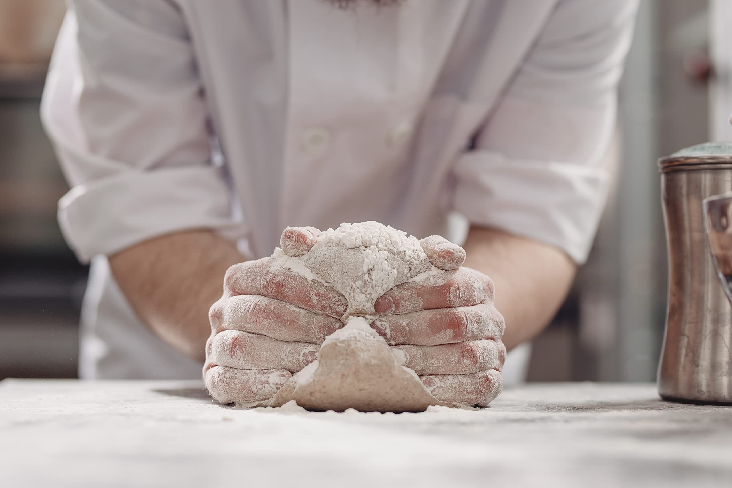 unpretentious used in baking pan with dough to indicate reliable leavening