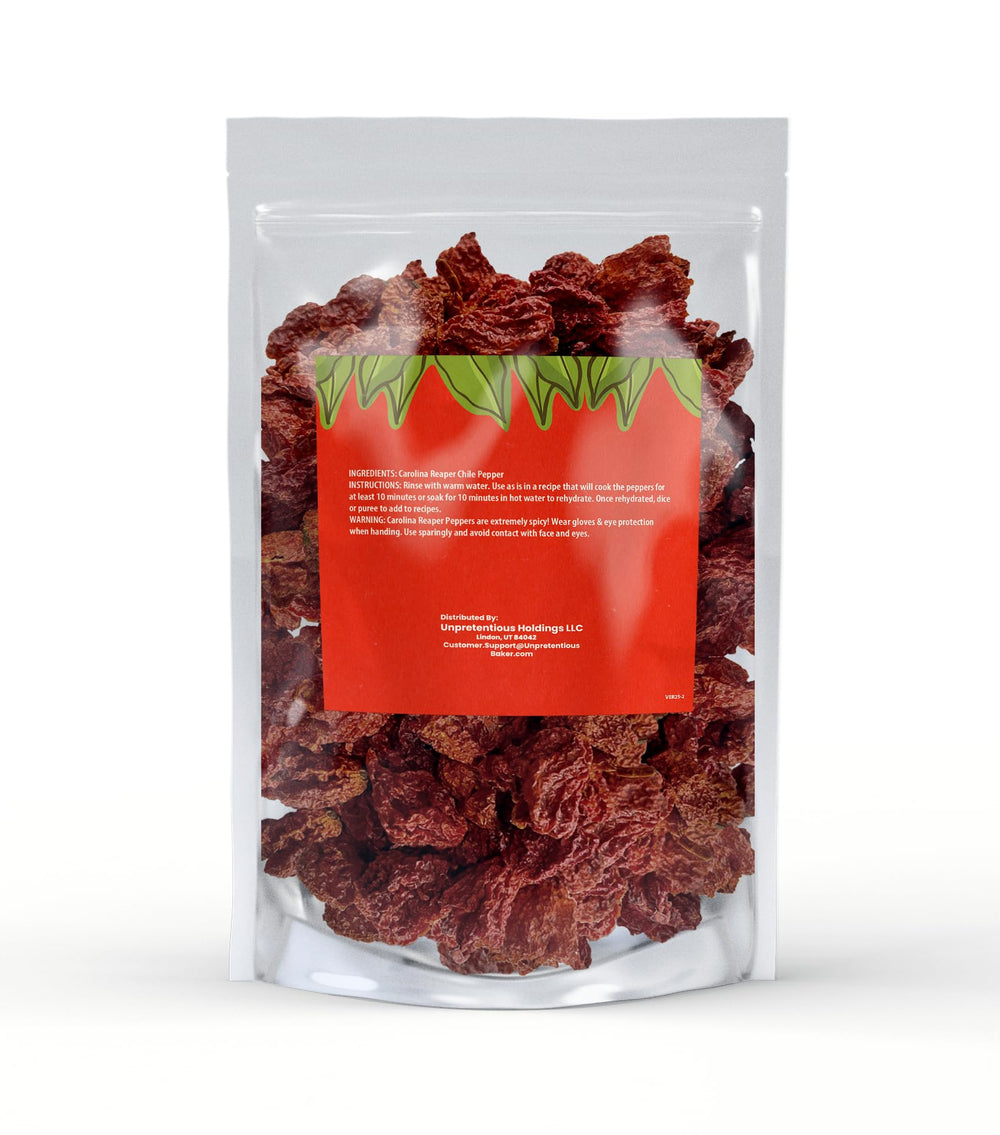 Unpretentious close-up of Carolina Reaper texture highlighting fruity flavor