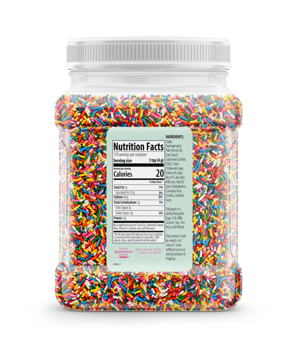Unpretentious close-up of jimmies texture highlighting vibrant colors and consistent soft shape