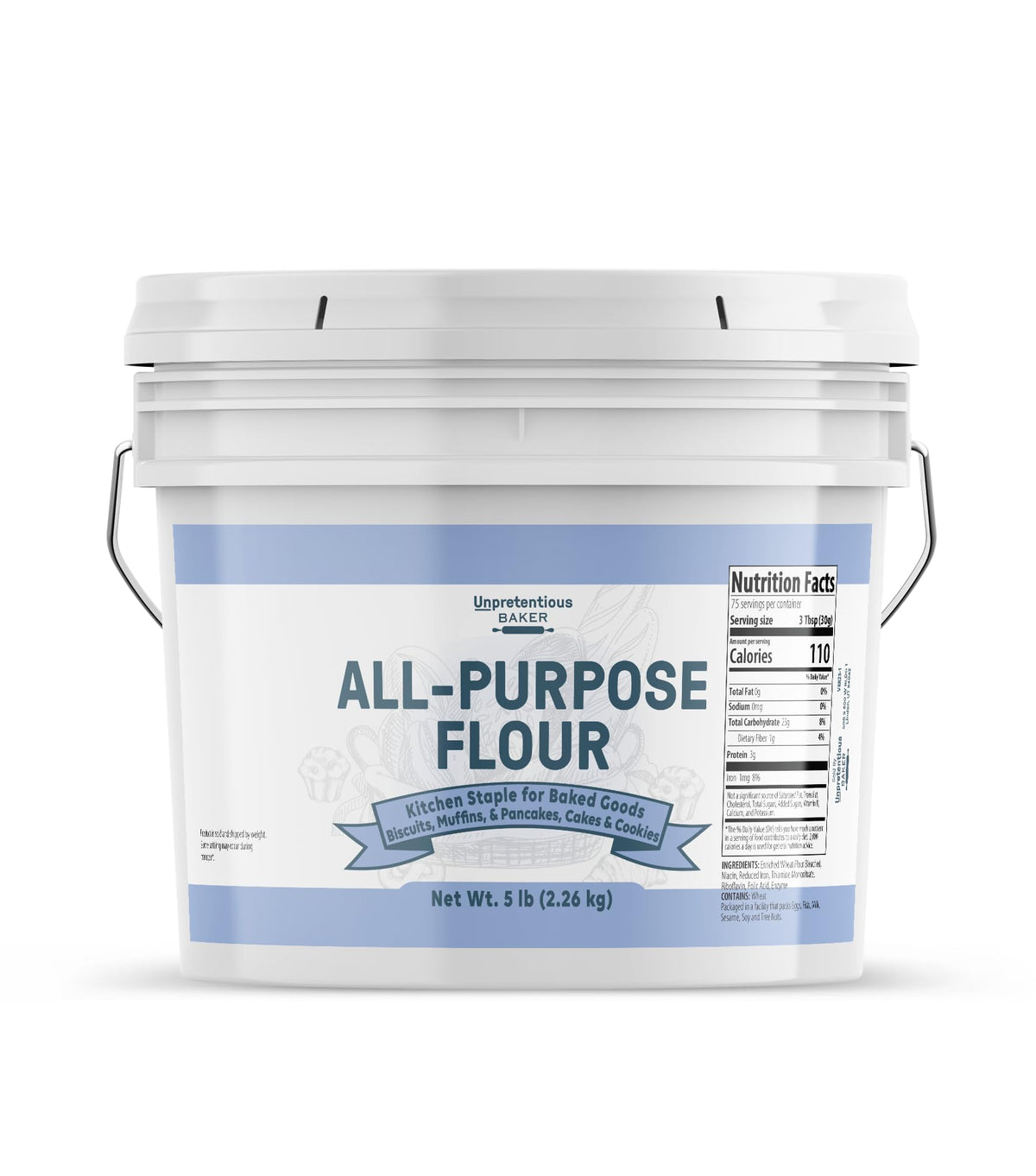 Unpretentious front packaging showing gallon container and clear branding benefit clarity